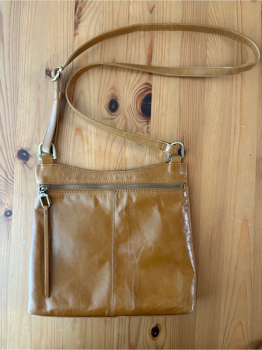 HOBO Cambel Crossbody in Cognac Brown Leather